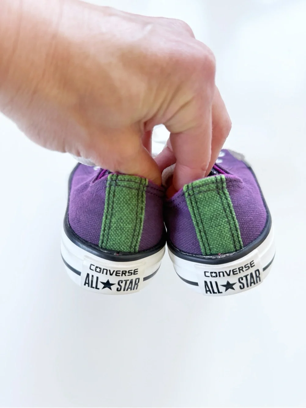 Converse All Stars Purple Double Tongue size 12